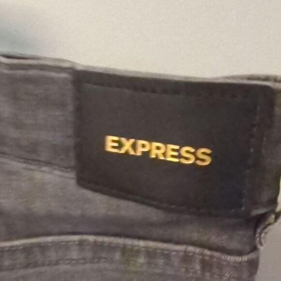 Express Women's Skinny Jeans - Dark Gray - Picture 7 of 10